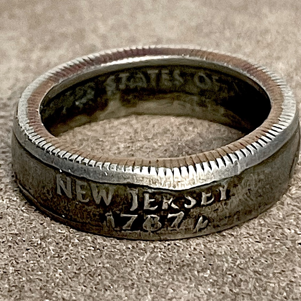 Vintage New Jersey State Quarter Ring